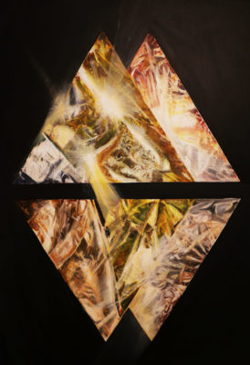 Esa's speed, 90/ 65 cm, acrylic, oil on canvas, 2018