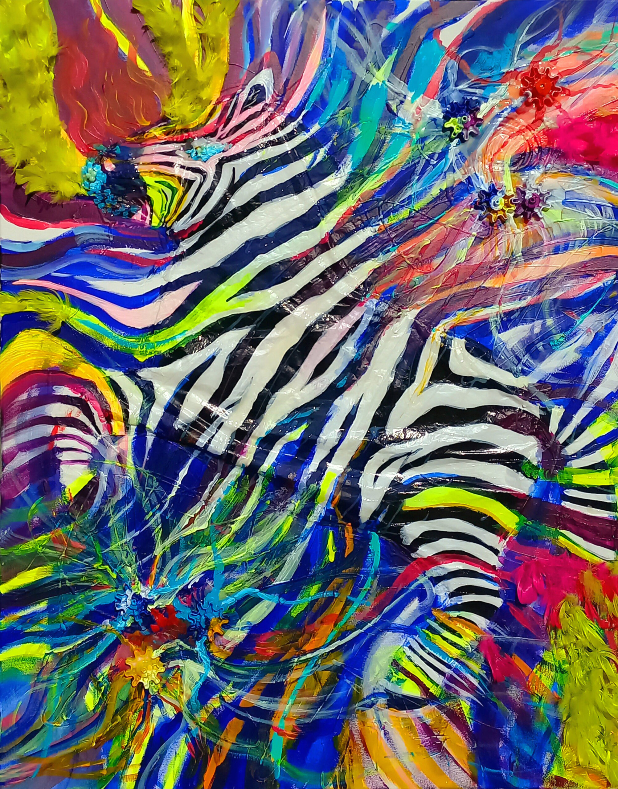 In between, 120/ 100cm, own technique, 2021