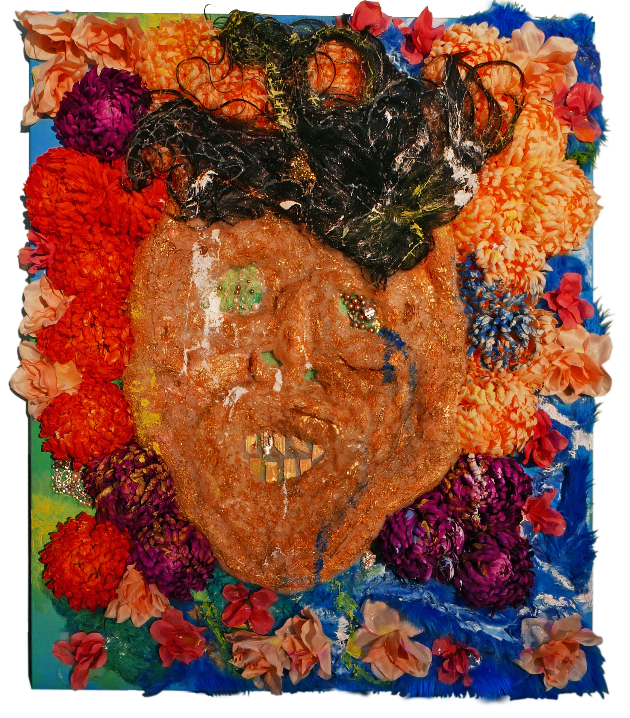 Kiss me beautiful, 120/ 100 cm, mixed technique, 2022